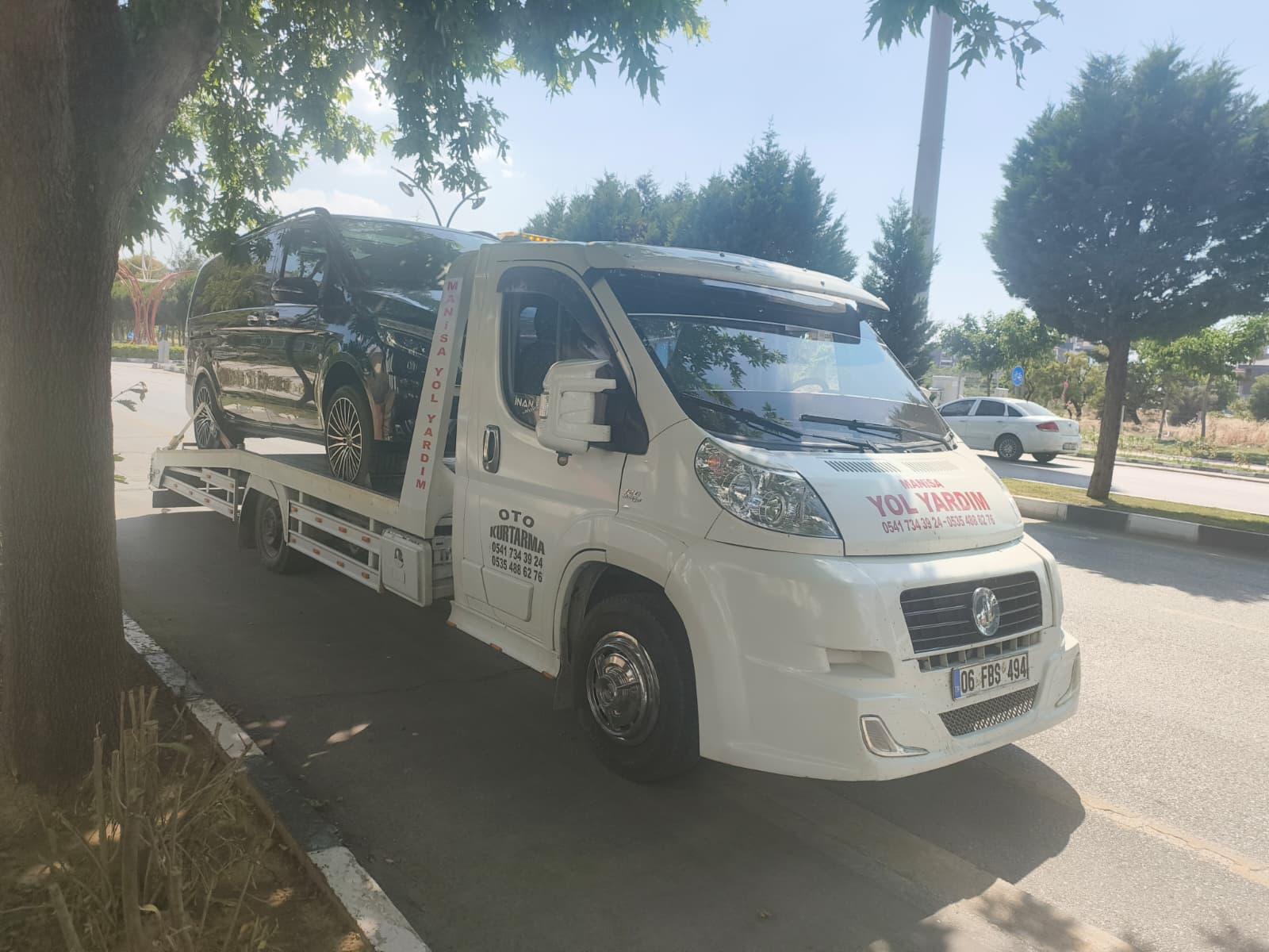 Manisa çekici hizmet aracı ön görünüm